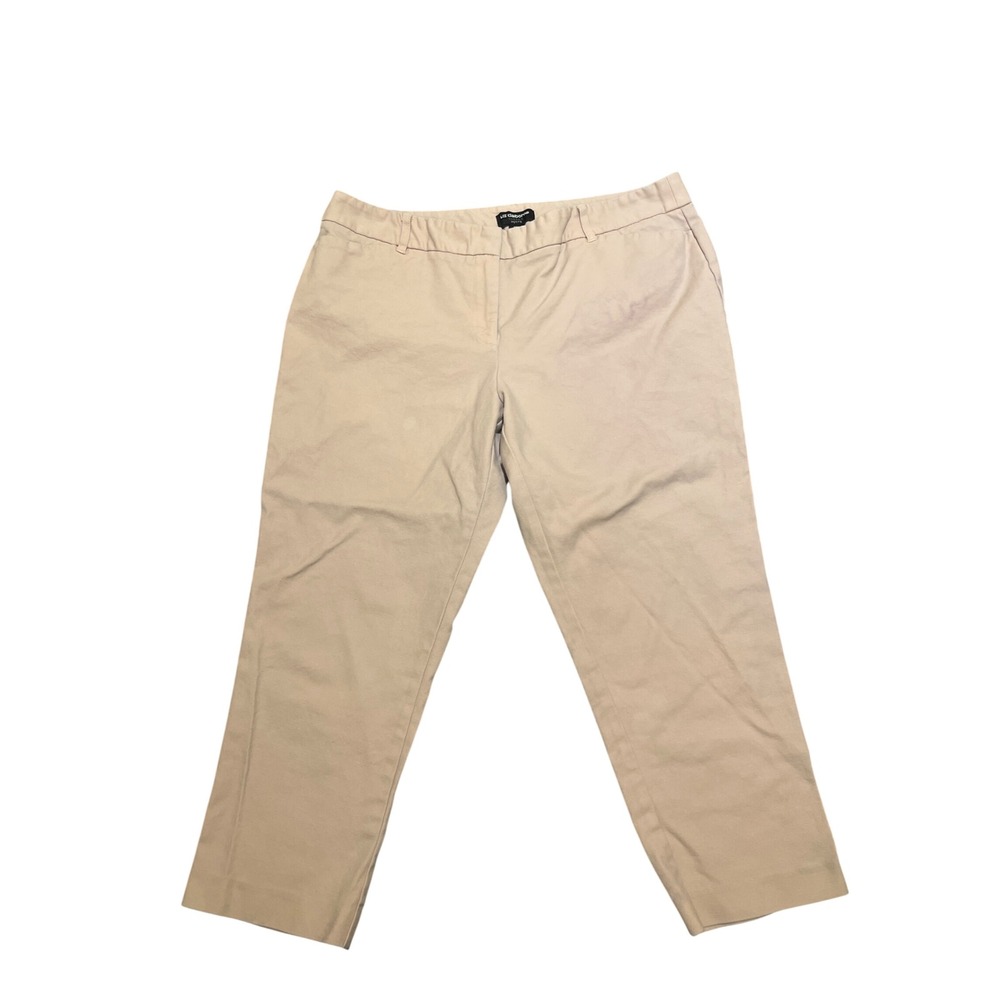 Liz Claiborne Pants Size 16P Baby Pink Emma Classic Career Petite Cropped Office